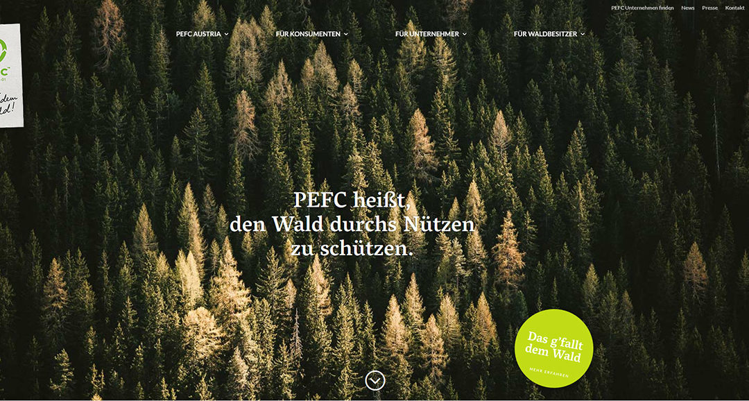 New website PEFC Austria