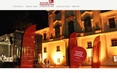 Relaunch Website Schloss Kirchstetten