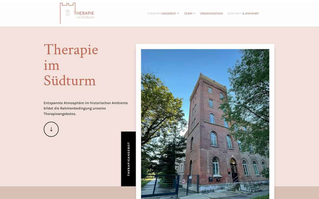 Launch Website „Therapie im Südturm“