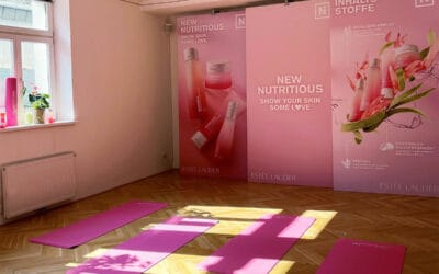 Estée Lauder Yoga-Event zur Vorstellung der neuen Produktlinie Nutritious